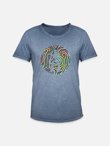 Robotik Informatik Cyborg - Männer Vintage T-Shirt - Vintage Denim