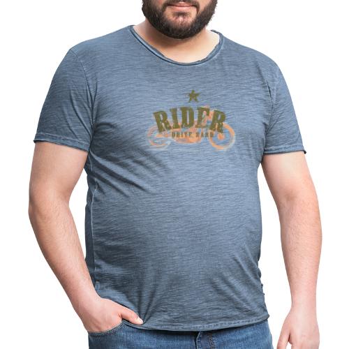 RIDER MOTO - Camiseta vintage hombre