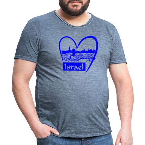 Jerusalem - I love Israel - blau - Männer Vintage T-Shirt