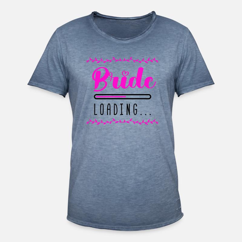 Bride Loading - Men's Vintage T-Shirt - vintage denim