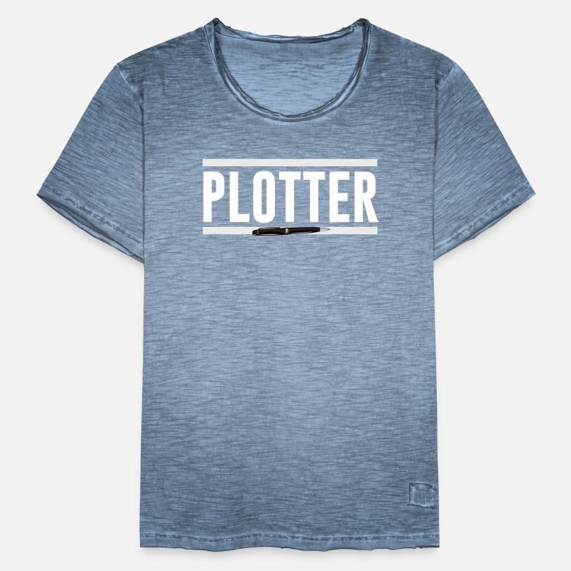Funny plotter writer plot author Men's Vintage T-Shirt
