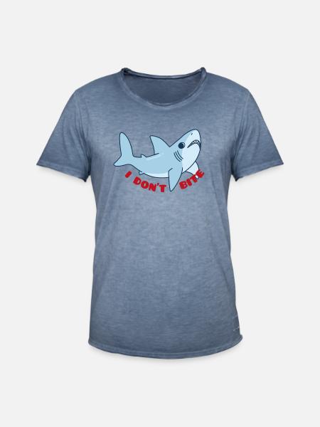 Meerestiere - Männer Vintage T-Shirt - Vintage Denim