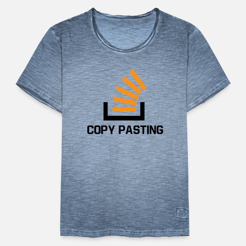 Copy Pasting Programming Coder Software Developer Männer Vintage T-Shirt