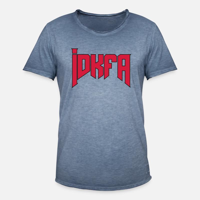 Doom Cheat-Code "idkfa" - Männer Vintage T-Shirt - Vintage Denim
