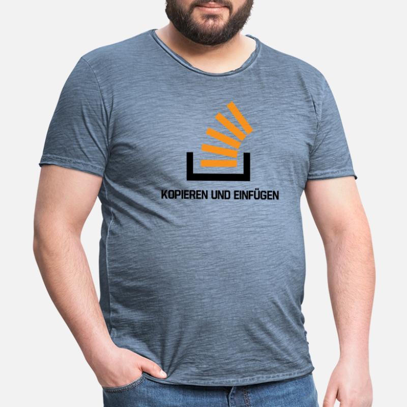 Copy And Paste Programmer Developer Coder Nerd Männer Vintage T-Shirt