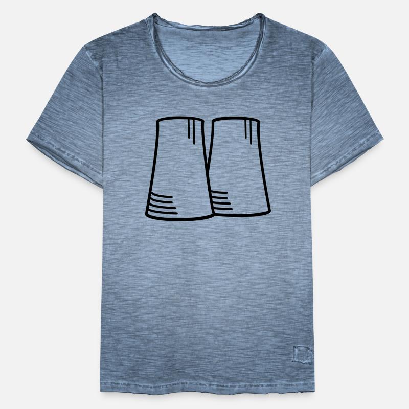 Atomic reactor (1c, line drawing) Men's Vintage T-Shirt