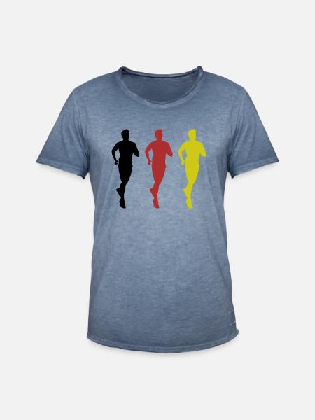 Jogging Germany - Men's Vintage T-Shirt - vintage denim