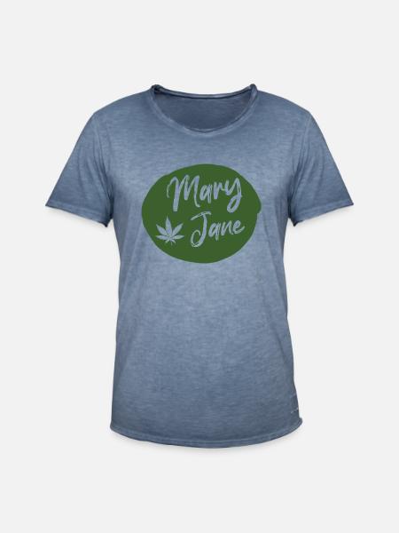 Mary Jane Drop - Men's Vintage T-Shirt - vintage denim