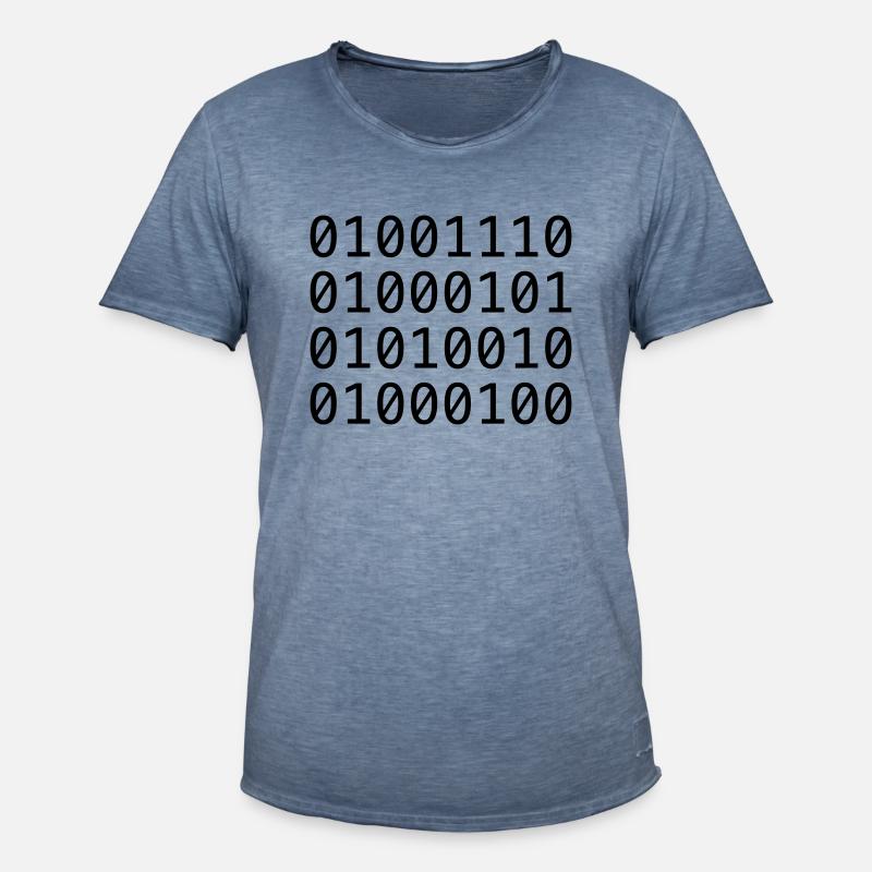 Binary code (NERD) - Men's Vintage T-Shirt - vintage denim