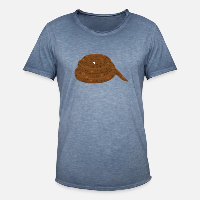 Felsenpython - Männer Vintage T-Shirt - Vintage Denim