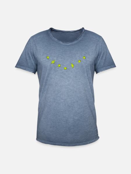 Birdies - T-shirt vintage Homme - vintage bleu jeans