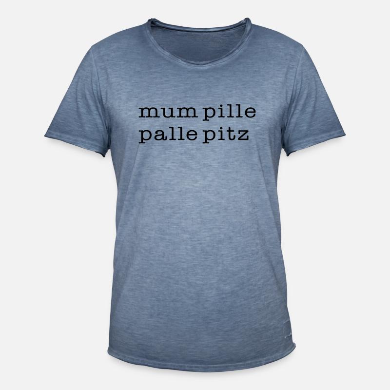 mumpitz - Männer Vintage T-Shirt - Vintage Denim