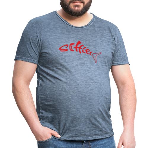 Schleifisch rot - Männer Vintage T-Shirt