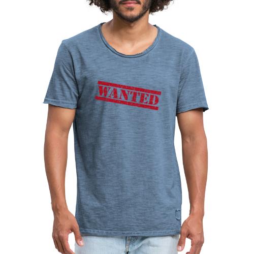 WANTED - Camiseta vintage hombre