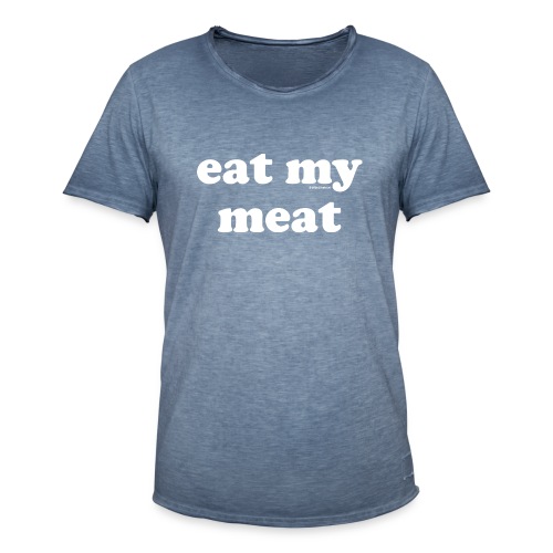 eet mijn vlees - Mannen Vintage T-shirt
