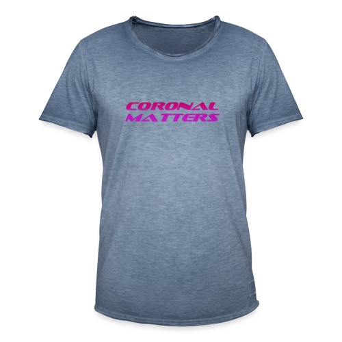 Coronal Matters logo and album art - T-shirt vintage Homme