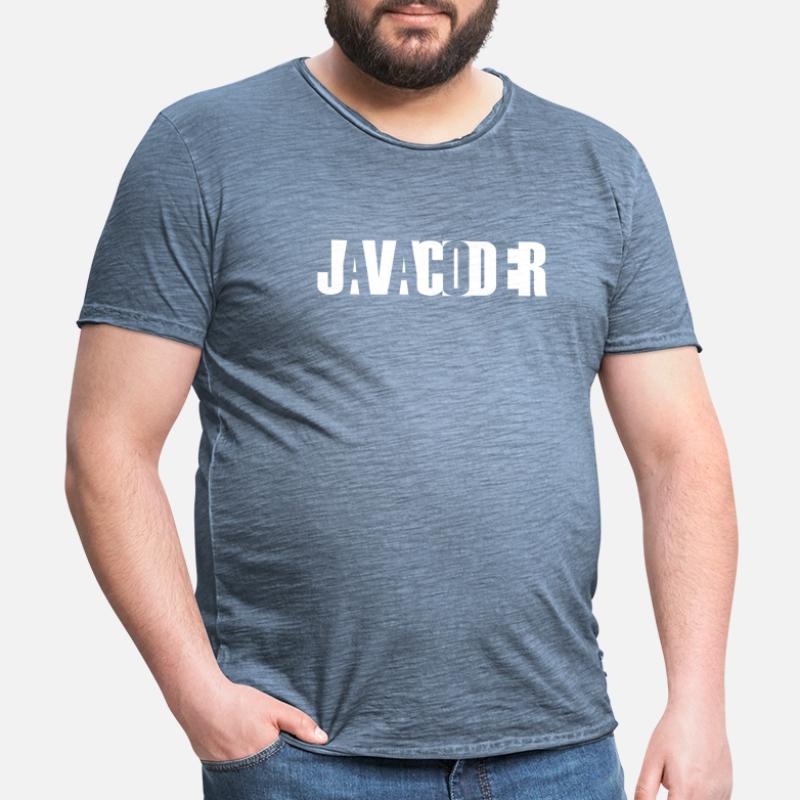 Java-Coder, Java-Entwickler Männer Vintage T-Shirt