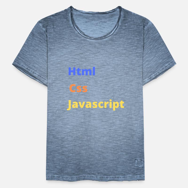 Html css javascript T-shirt vintage Homme