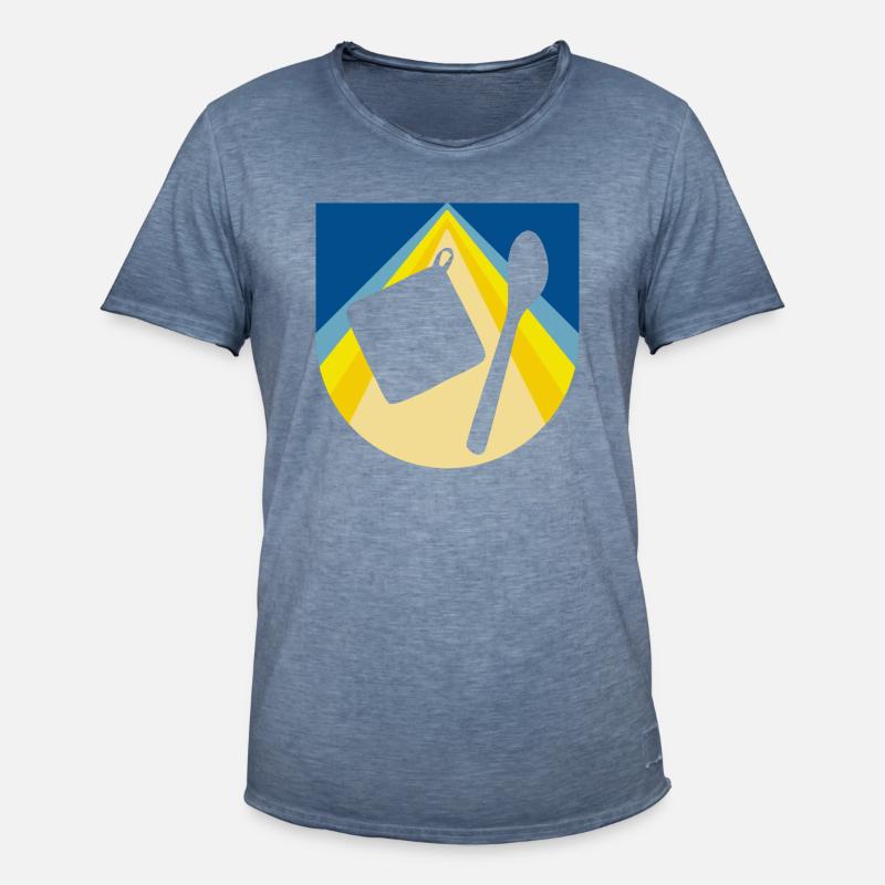 Backwaren Backwaren Backwaren - Männer Vintage T-Shirt - Vintage Denim