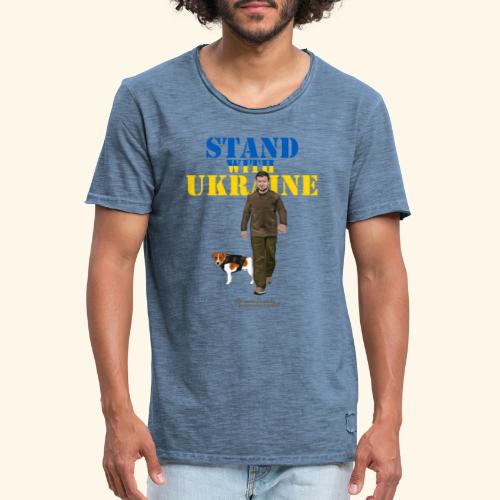 Ukraine Zelensky Patron Stand with Ukraine - Männer Vintage T-Shirt