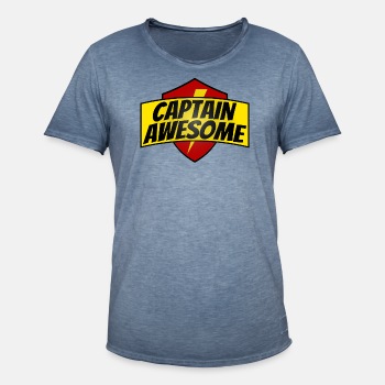 Captain Awesome - Vintage T-shirt for men