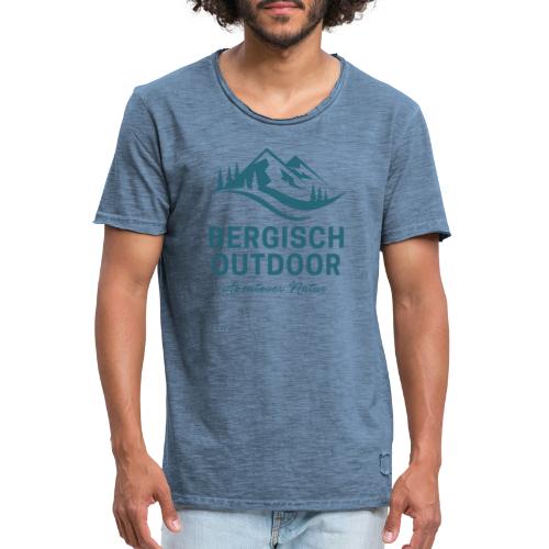 Bergisch Outdoor Originalfarbe Petrol - Männer Vintage T-Shirt
