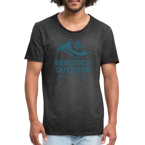 Bergisch Outdoor Originalfarbe Petrol - Männer Vintage T-Shirt