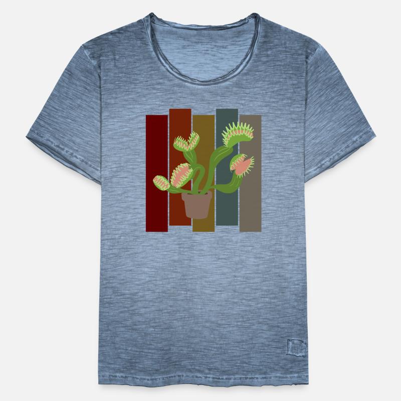Venus flytrap retro Men's Vintage T-Shirt