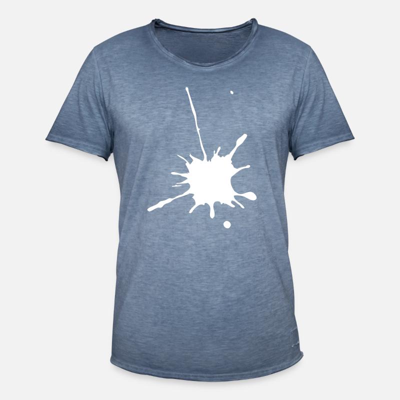 Malspitze oder etwa? - Männer Vintage T-Shirt - Vintage Denim