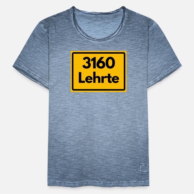 OLD POSTCODE ZIP CODE RETRO 3160 LEHRTE WASSERTURM Men's Vintage T-Shirt