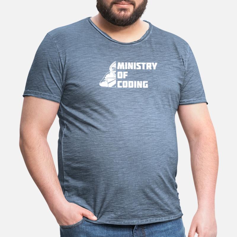 Developer Coder Programmer Ministry Men's Vintage T-Shirt