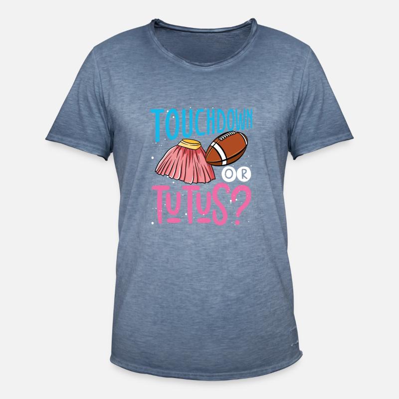 Touchdown Oder Tutus - Männer Vintage T-Shirt - Vintage Denim