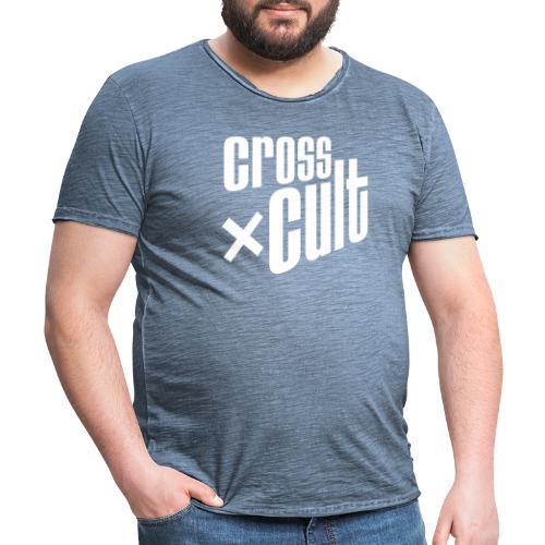 Cross Cult Logo Weiß - Männer Vintage T-Shirt