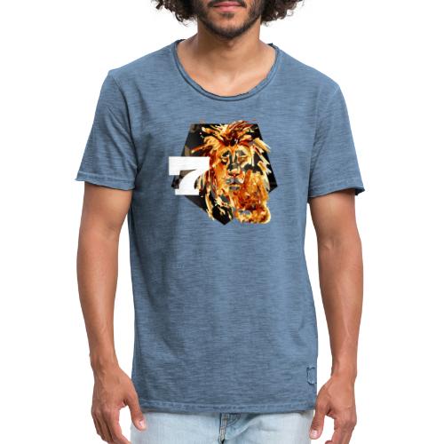 Lion 7 - Männer Vintage T-Shirt