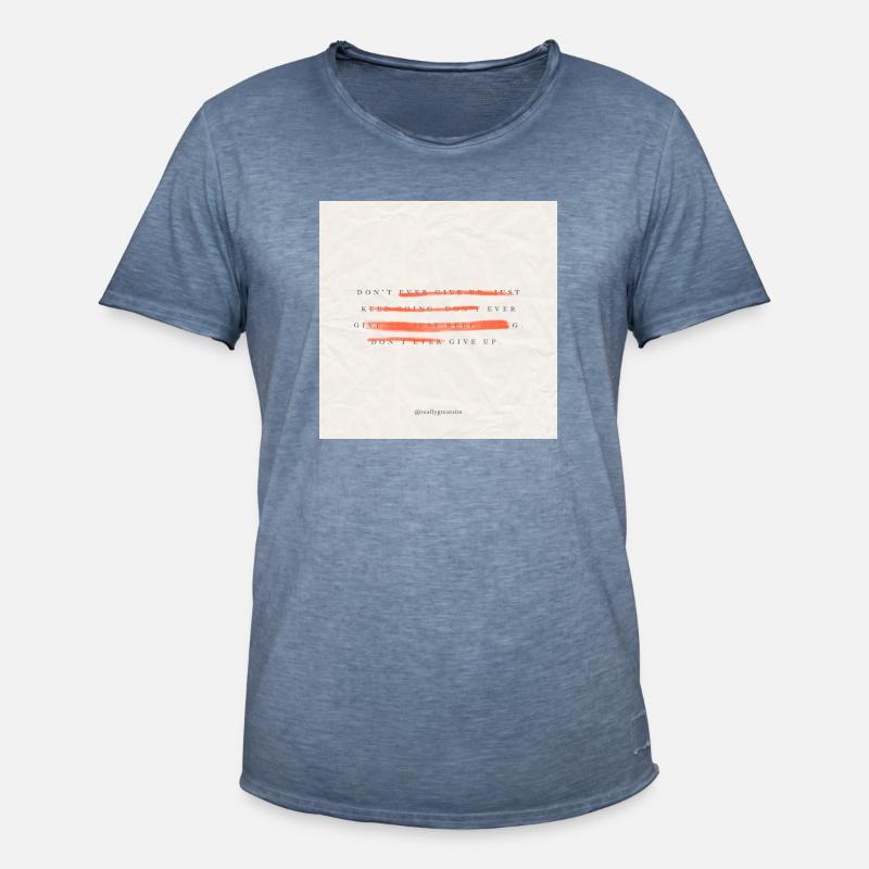 8A9F8402 9DBC 4C1D 8472 1F4E07792FB1 - Männer Vintage T-Shirt - Vintage Denim
