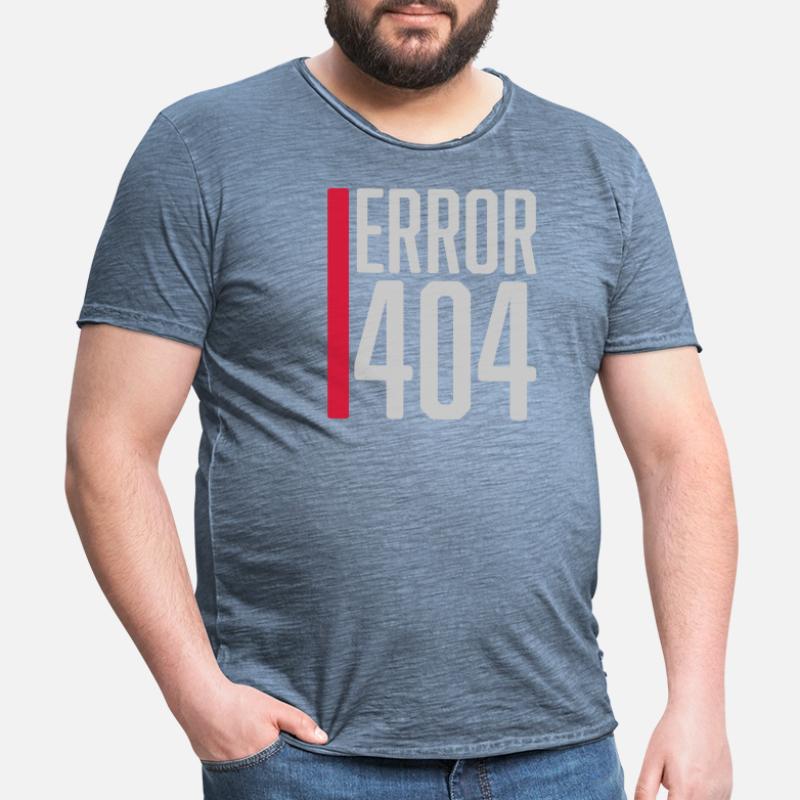 Fehler Code Error 404 Männer Vintage T-Shirt