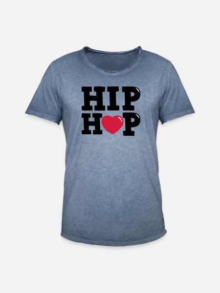 hiphop - Men's Vintage T-Shirt - vintage denim