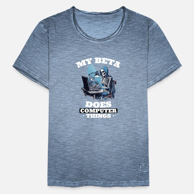 My beta makes computer things programmers Men's Vintage T-Shirt