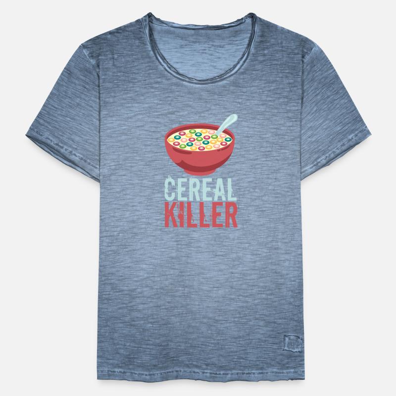 Cereal Killer Serial killer cereal breakfast saying Men's Vintage T-Shirt