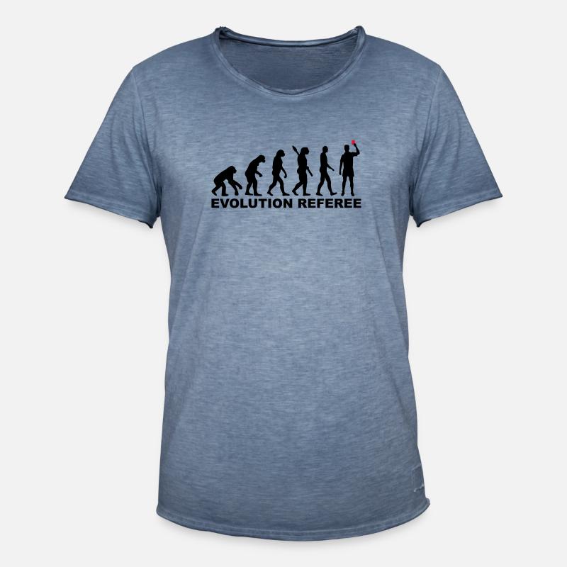 Evolution Referee - Men's Vintage T-Shirt - vintage denim