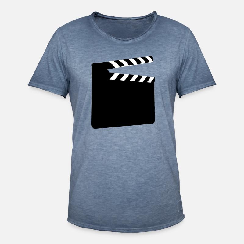 Clapperboard - Men's Vintage T-Shirt - vintage denim