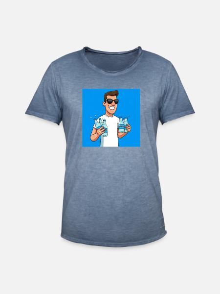 VU WaterSaleMale - Men's Vintage T-Shirt - vintage denim