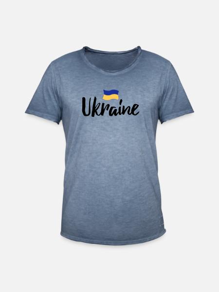 ukraine - Männer Vintage T-Shirt - Vintage Denim