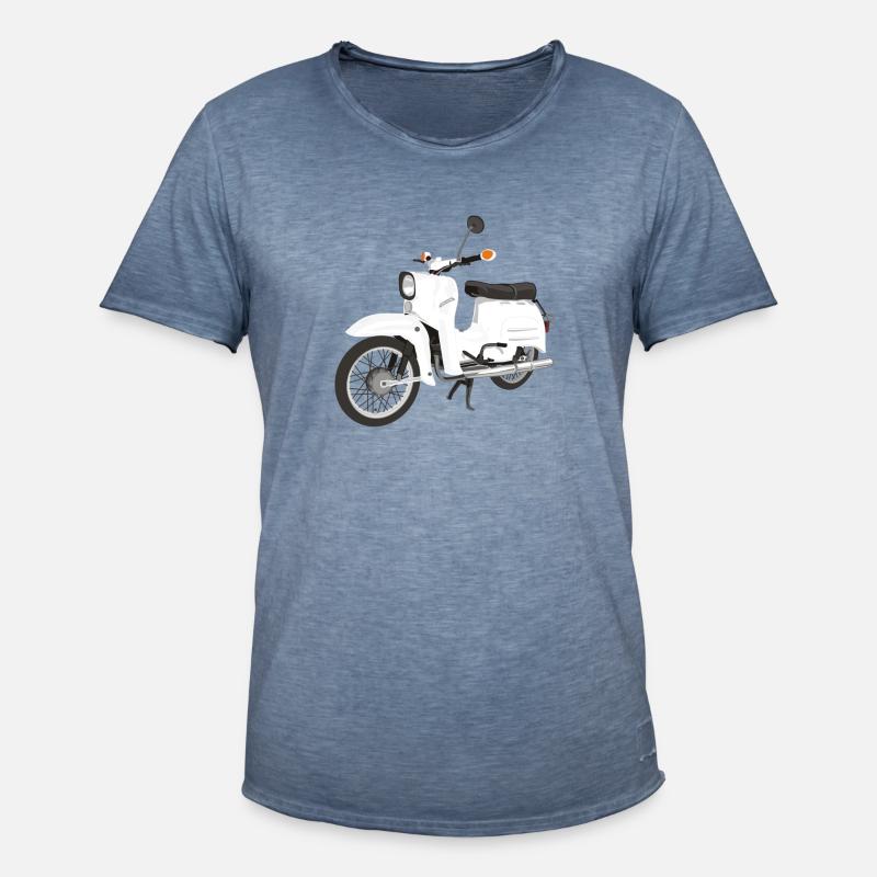 Simson Schwalbe - Männer Vintage T-Shirt - Vintage Denim