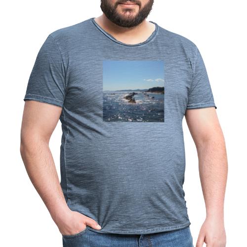 Mer avec roches - T-shirt vintage Homme