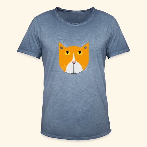 Hieno kissa - Miesten vintage t-paita