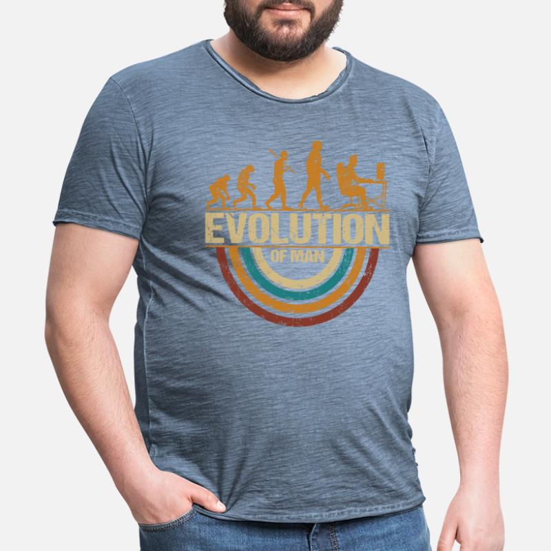 Programmer Computer Freak Evolution Retro Men's Vintage T-Shirt