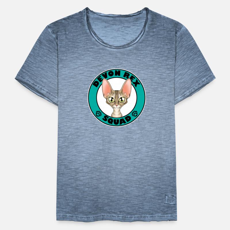 Devon Rex Squad I Cat Lover I Devon Rex Cat Männer Vintage T-Shirt