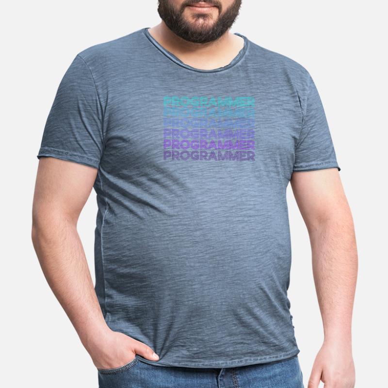 Programmeur Code Encodage Programmation Rétro T-shirt vintage Homme