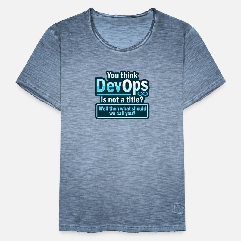 Sys-Admin Developer Devops Engineer Unicorn Men's Vintage T-Shirt